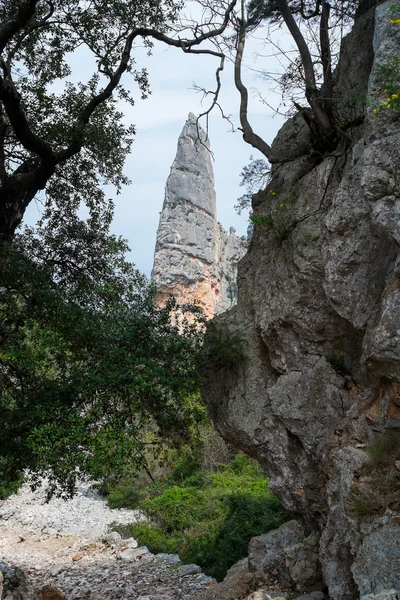 Aguglia rock pinnacle in Sardinia — Stock Photo, Image