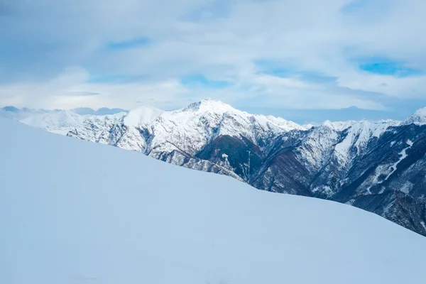 Alpes montañas en invierno — Foto de Stock