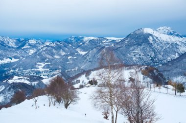 Alp dağlarında kış