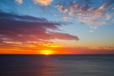 Atlantik Okyanusu günbatımı