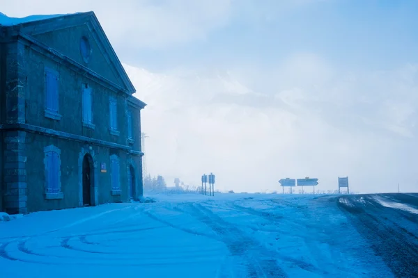 Lautaret Pass in winter — Stock Photo, Image