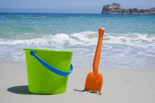 Bucket and shovel — Stock Photo, Image