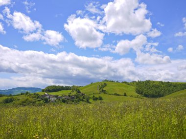 Val Trebbia Panorama görünümünü