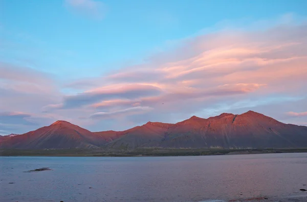 Isländischer Sonnenuntergang — Stockfoto