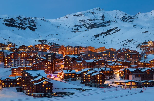 Val Thorens éjjel — Stock Fotó