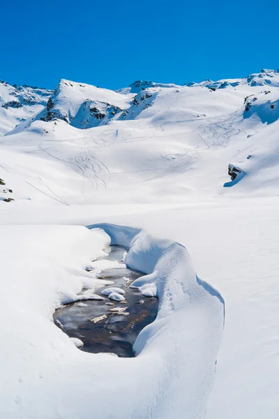 Alpes montagnes en hiver Image En Vente