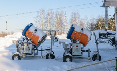 Kar topları - snowmaking güçlü bir sistemi