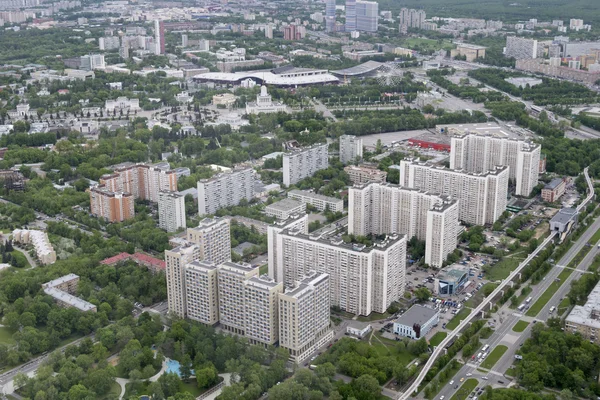 Widok z Moskwy z 337 metrów wysokości — Zdjęcie stockowe