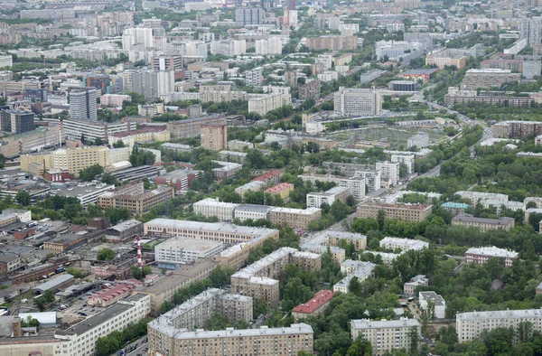 Weergave van Moskou vanuit de lucht — Stockfoto