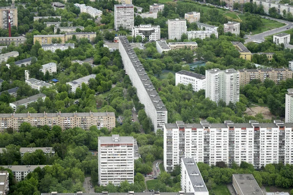 Widok z Moskwy z powietrza — Zdjęcie stockowe