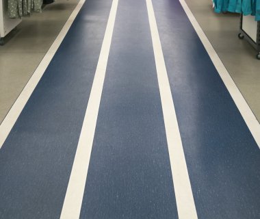 Üç şeritli parça denim renk kat