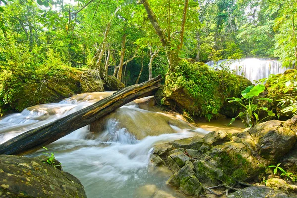 Huai Mae Khamin Waterfall Kanchanaburi Thailand Beautiful Waterfall — Stock Photo, Image