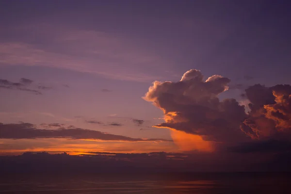 Cloudscape Fundo Hora Verão Céu Bonito — Fotografia de Stock