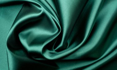 yeşil kumaş dokusu arka plan, soyut, kumaşın yakın dokusu