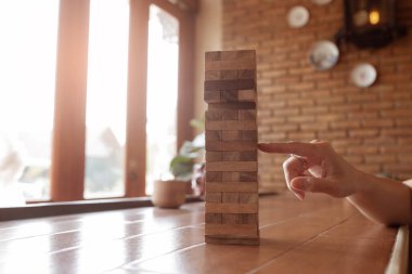 ahşap bloklar, plan ve strateji