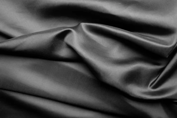 Fekete Szövet Textúra Háttér Absztrakt — Stock Fotó