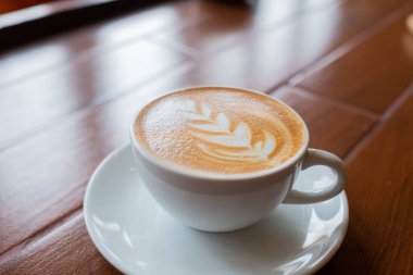 Sabah sıcak kahve fincanı, dinlenme zamanı, kahve.