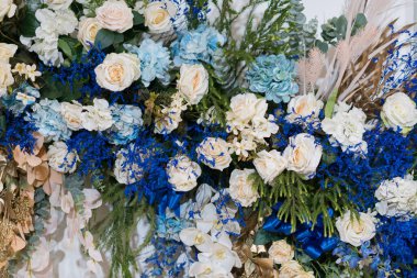 Düğün arkaplanı, çiçek dekorasyonu