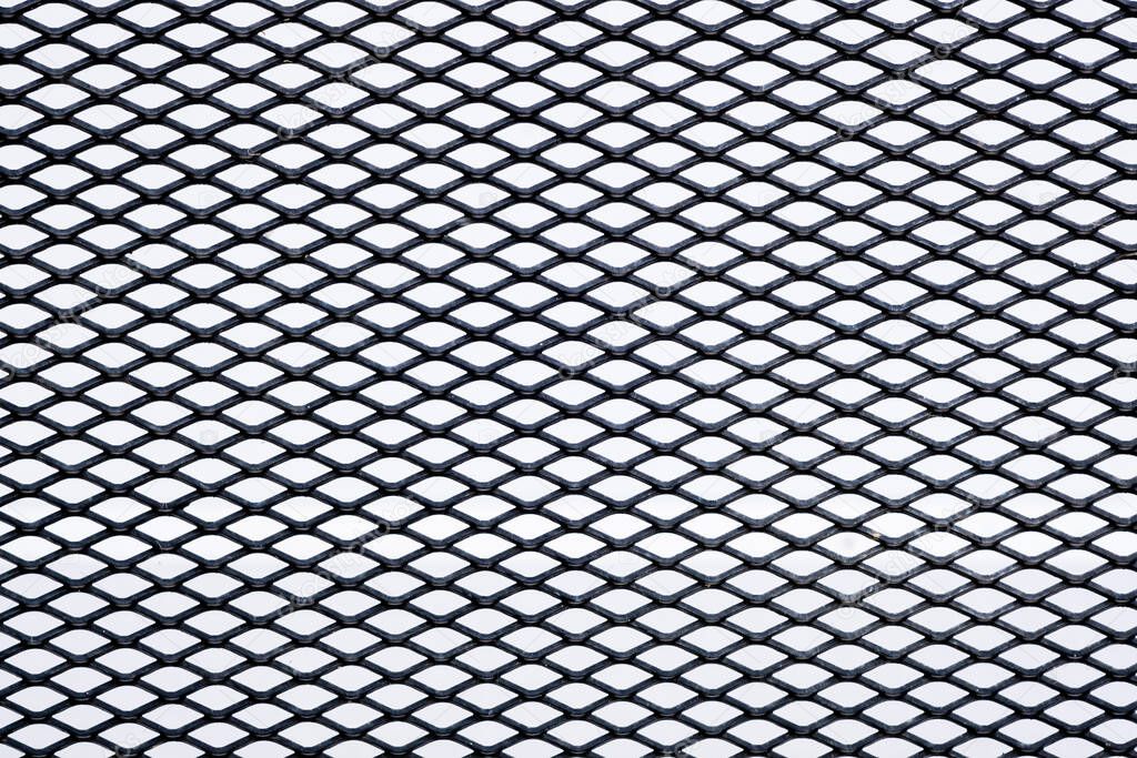 closeup cage background dark tone, net texture