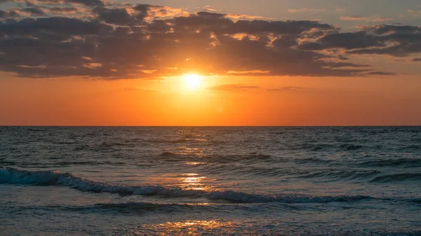 Ocean Sunset Vacances Printemps Vacances Été Floride Des Vagues Ciel — Photo