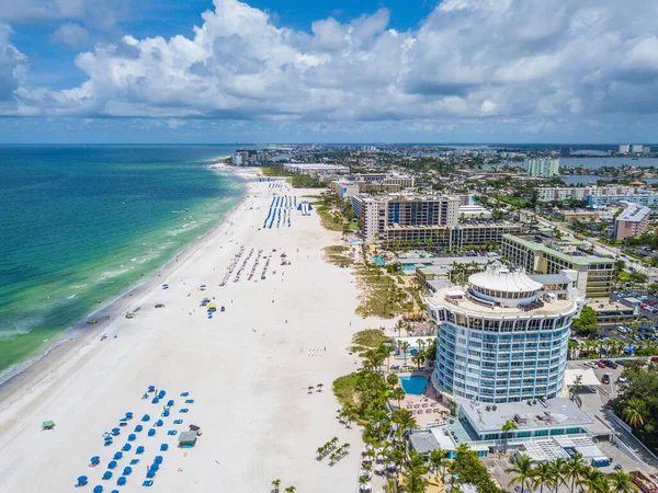 Summer Vacations Pete Beach Florida Ocean Beach Hotels Resorts Blue — Stock Photo, Image