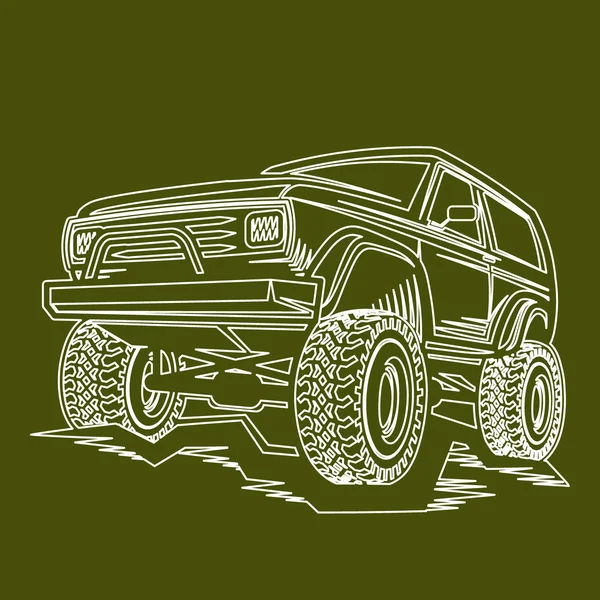 Offroad vehicle — Stock Vector © galimovma79 61453289