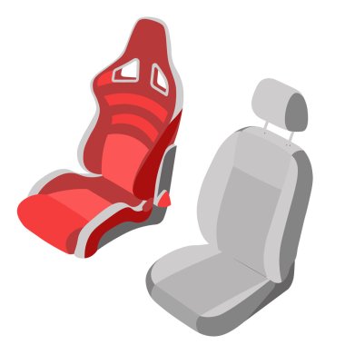 Isolated Car Seat set
