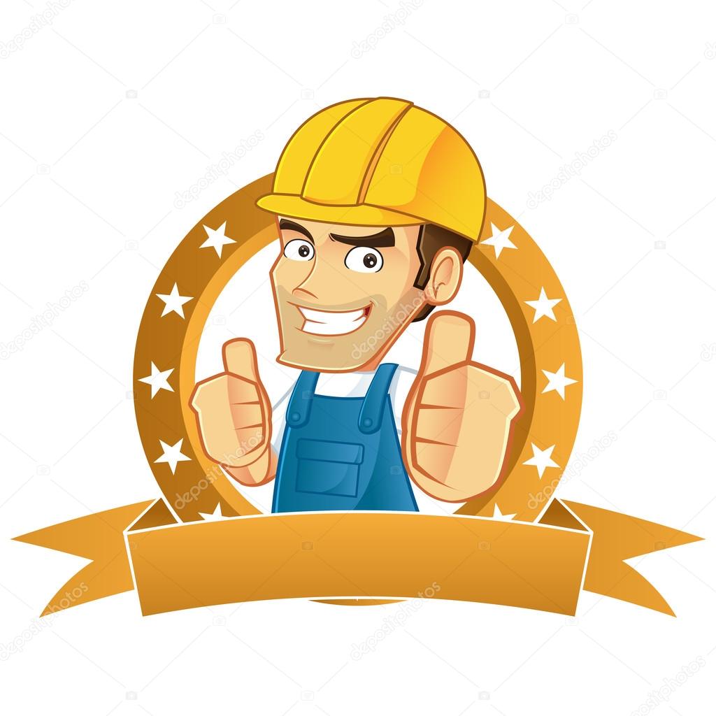 Handyman giving thumbs up