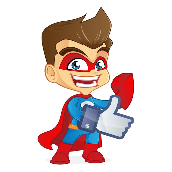 Süper kahraman facebook beğeni veriyor