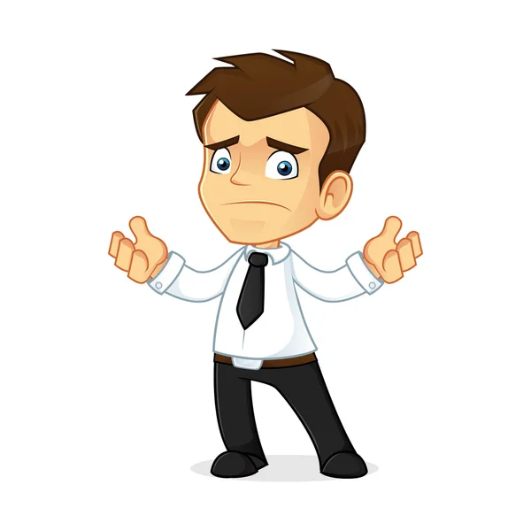 Businessman feeling disappointed — Stock Vector