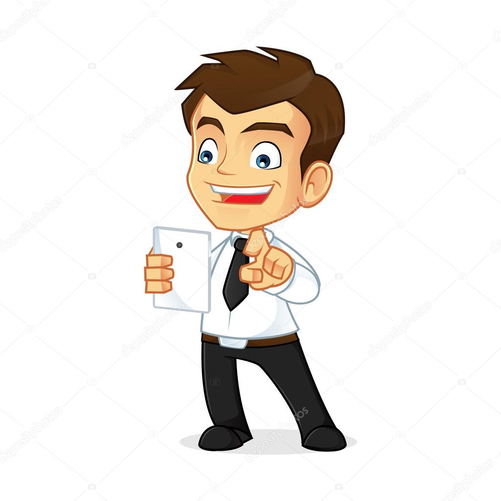 Businessman holding a tablet Stock Vector Image by ©bamztoon #94492562 Businessman holding a tablet Stock Vector Image by ©bamztoon #94492562