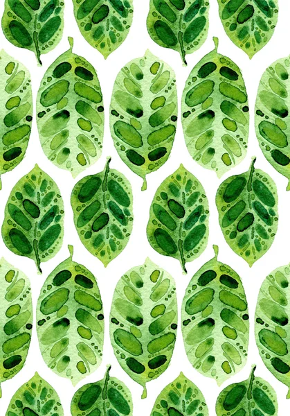 Varrat nélküli mintát a zöld trópusi levelek — Stock Fotó