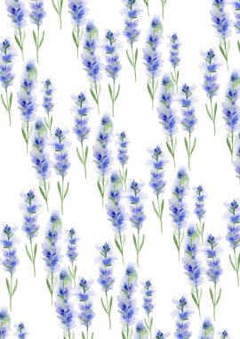 Lavanta suluboya desen