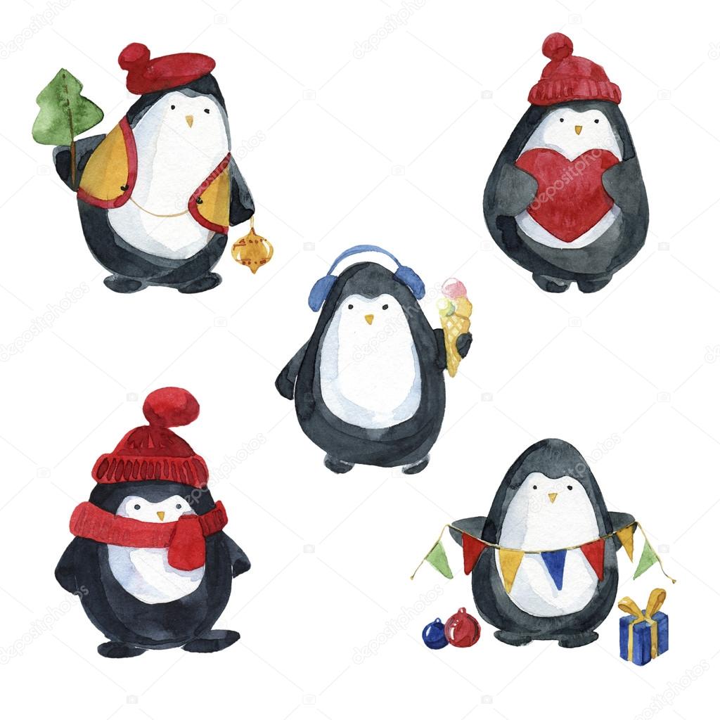 DouZhe Oven Mitts and Pot Holders Sets, Cartoon Cute Penguin Snow