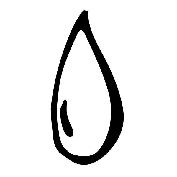 Croquis goutte d'eau — Image vectorielle