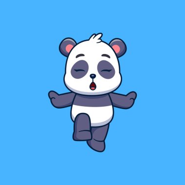 Küçük şirin panda resimli çizgi film karakteri