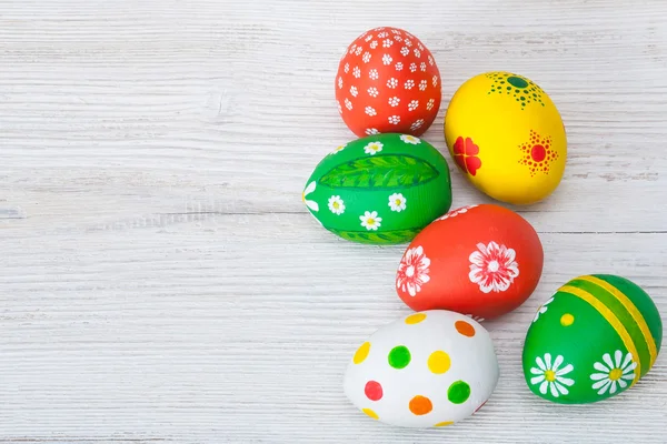 Velikonoční vajíčka. Velikonoční dekorace — Stock fotografie