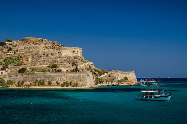 Το νησί της Σπιναλόγκας, Κρήτη, Ελλάδα Royalty Free Εικόνες Αρχείου