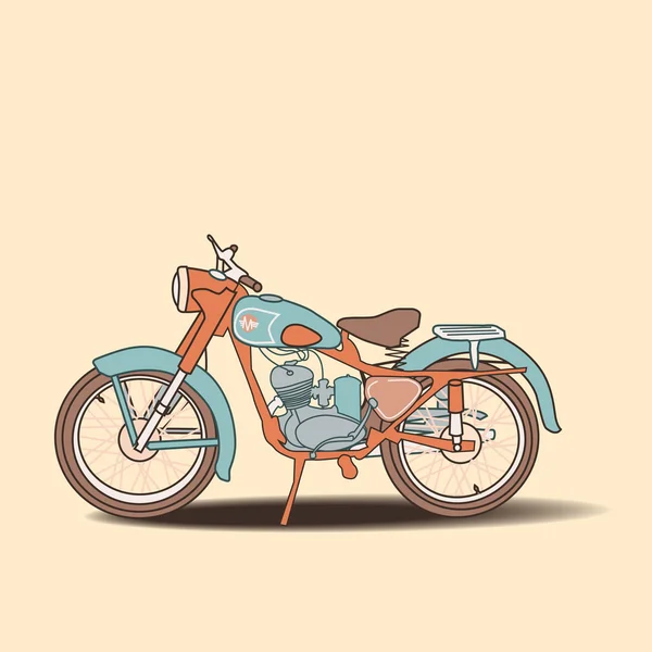 Retro motocyklů — Stockový vektor