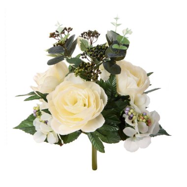 Beyaz arkaplanda izole edilmiş çiçek demeti