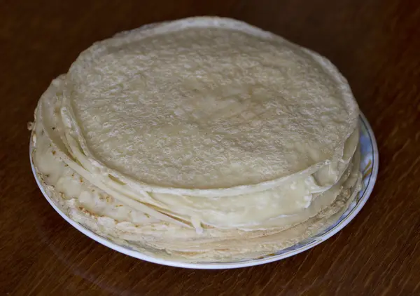 Stapel av pannkakor. — Stockfoto