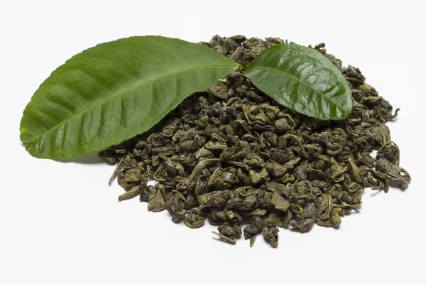 Tè verde ritorto essiccato — Foto Stock