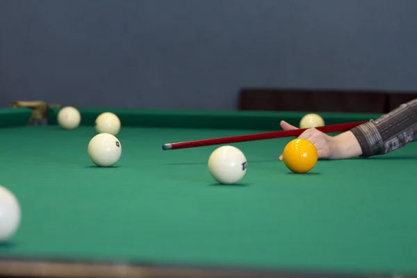 The game of Russian billiards. — Stock Photo, Image