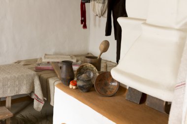 19. yüzyıl Ukrayna iç evi.