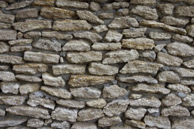 Doğal deniz taştan duvar.