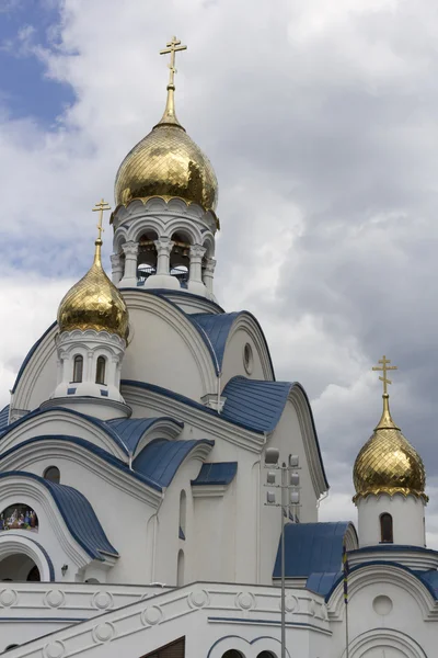 The gilt dome of the Orthodox church. — Stock Photo, Image