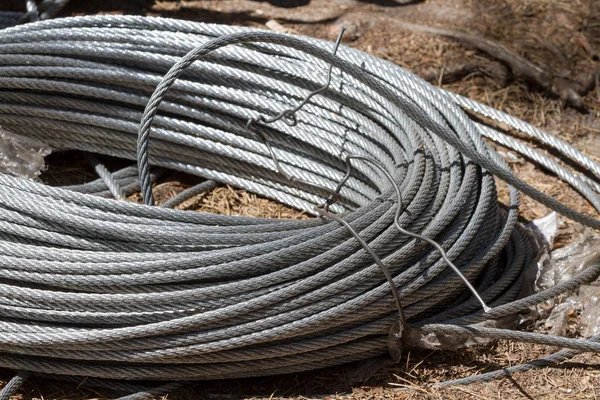 The texture of the steel rope. — Stockfoto