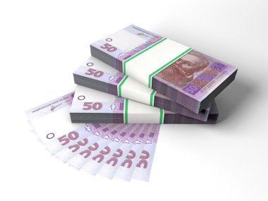 Ukrainisn para banknot ile kompozisyon