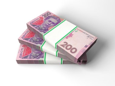 Ukraynalı para banknot ile kompozisyon