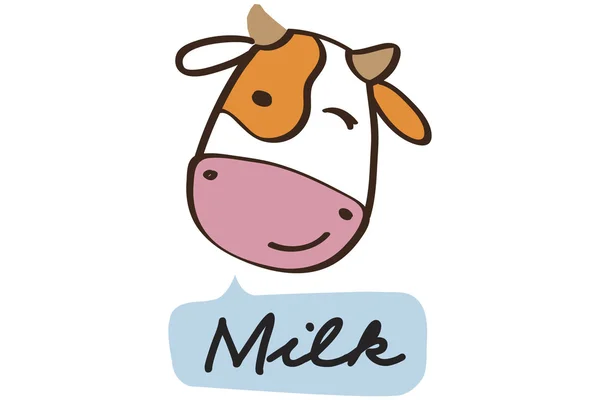 The cheerful cow — Stock Vector